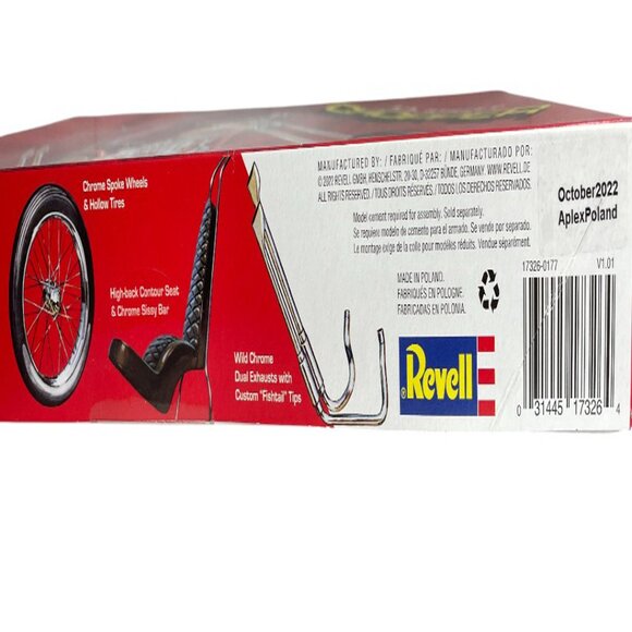 L.A. Street Chopper Motorcycle Revell 1/8 Model Kit NEW - Picture 3 of 8